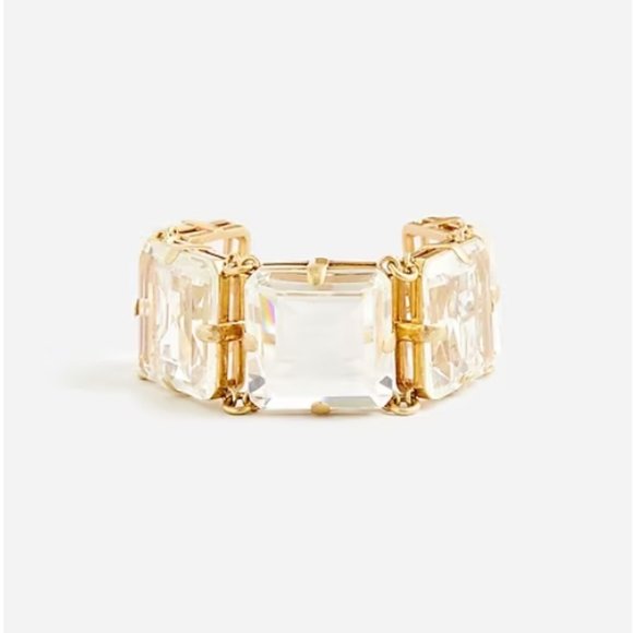 J. Crew Jewelry - J.Crew Oversized Faceted-Glass Bracelet